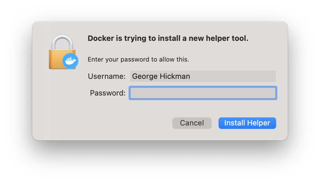 macOS Docker Privileges Escalation Image